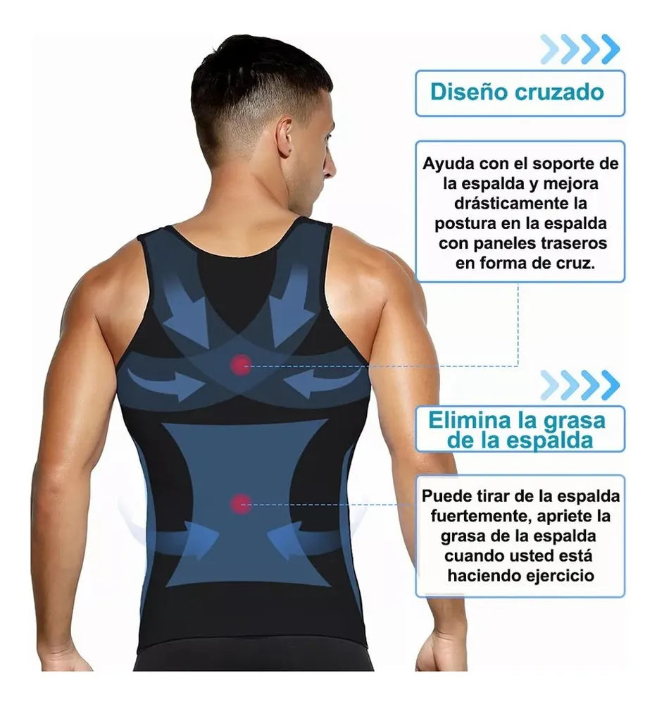Camiseta comprimida para hombre