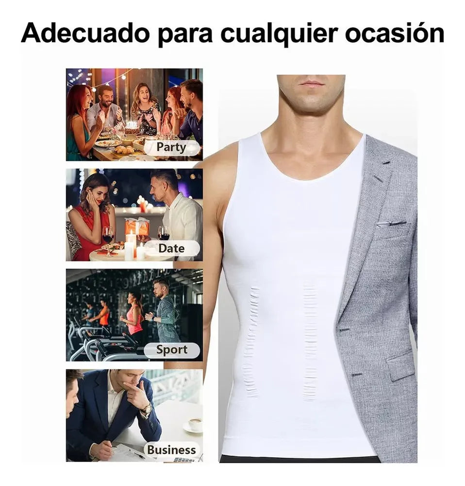 Camiseta comprimida para hombre