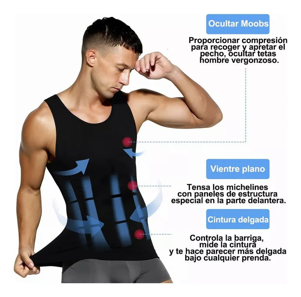 Camiseta comprimida para hombre