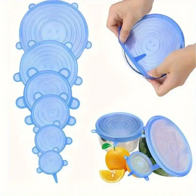 TAPAS AJUSTABLES DE SILICONA - SET DE 6